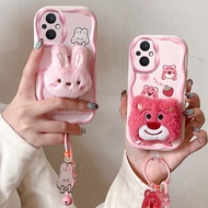 Casing oppo reno 7z 5g Cute Plush phone case for oppo reno 8z 5g case bts