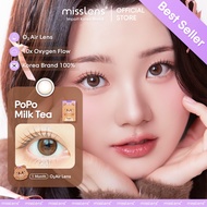 [เติมสต็อกแล้ว✨] Sisse lens คอนแทคเลนส์เกาหลี รุ่น Popo Series เลนส์รายเดือน เลนส์บางเบา O2 Air lens