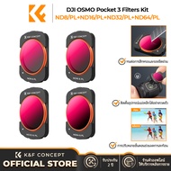 K&amp;F CONCEPT DJI Osmo Pocket 3 Motion Camera Filter (ND8/PL+ND16/PL+ND32/PL+ND64/PL) 4PCS set of Filters