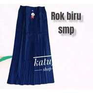 Blue Long Skirt Junior High School Uniform Blue Skirt Junior High School Uniform Grade 1-3