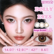 【0.00~-8.00】Eyecandy 14.0mm Contact Lens Eyes Power Beige Brown dolly eyes Korea style Soft lens