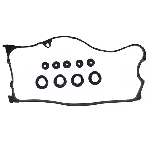 Black Valve Cover Gasket Set Spark Tube Seal Kit D17A6 Engine Fitment D17A7 Engine Fitment High-stre