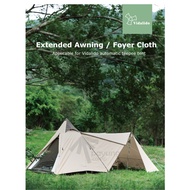 VIDALIDO Extended Awning / Foyer Cloth for Automatic Indiana Teepee Tent Cabin XL Tent