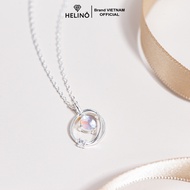 Dây chuyền bạc nữ HELINO đá Moonstone Galaxy đổi màu cao cấp tinh tế C46