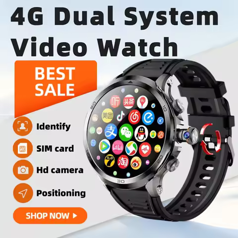 H19 4G/5G SIM card smartwatch 256GB Rom WIFI 1.95-inch 720 * 720 widescreen LTE pull rotating camera