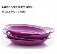 large deep plate tupperware / blossom plate tupperware / piring tupperware / tupperware plate