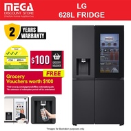 LG GS-X6104EV / GS-X6104BE 628L INSTAVIEW FRIDGE | Non-plumbing Water Dispenser | Free $100 Grocery 