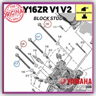[100% ORI YAMAHA] Y16ZR V1 V2 BLOCK STUD SHAFT BLOCK TIANG BOLT FLANGE  90105–088J0 ORIGINAL YAMAHA