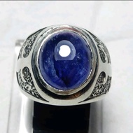 Cincin Batu Akik Blue Safir Afrika