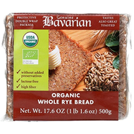 จีเนียน บาวาเรียน ขนมปังข้าวไรย์ทั้งเมล็ดออร์แกนิก 500 กรัม - Whole Rye Bread Organic 500g Genuine B