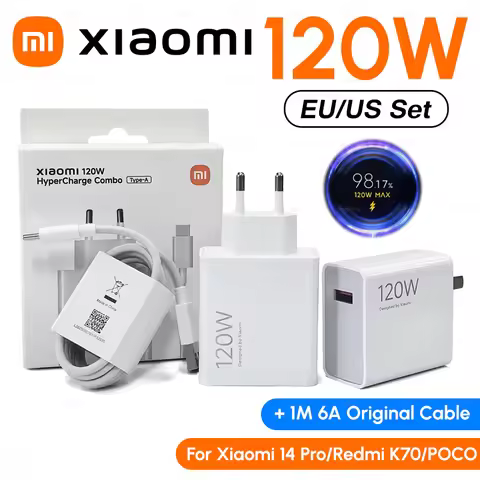 xiaomi 120W Super Fast Charger 100W Turbo Hyper Charge Adapter Mi 17 15 14 13 11T Ultra Pro Redmi 12