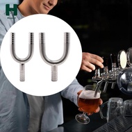 Homyl Y Shaped Barbed Beer Dispenser Connector Stainless Steel Draft Machine Hose Fitting for Liquid