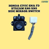 Side Mirror Switch Honda Stream RN6 RN8 / Civic SNA FD ( 12 Pin ) Used Japan Civic FD Accessories