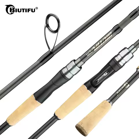 BIUTIFU Traveller Spinning Casting Carbon Fishing Rods Baitcasting Weight 5-35g M Fast Ultralight Lu