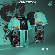 RDYSTOCK 40857； Ë BAJU NAGA DRAGON patterned jersey design-