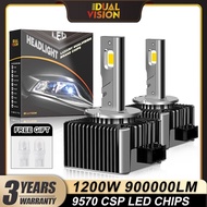 Dualvision D1S LED Headlights HID D3S D2S D4S D5S D8S D1R D2R D3R Turbo LED 30000LM 500W Two-sided 3