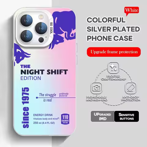 Phone Case For lMD Color Silver Shell For lPhone 16 16e 15 14 13 12 11 Pro Max Plus Color B-BULL-S