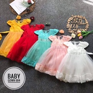 NB-24M Princess Baby Gown Birthday Party Dress Bridesmaid Gown Girl