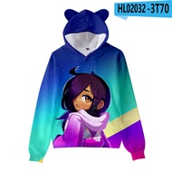 Hot Anime Aphmau Merch Hoodies 3D Print Kawaii Ears Hat Sweatshirts Boys Hooded Hip Hop Fashion Cartoons Tops