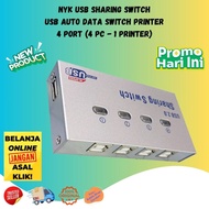 NYK USB Sharing Switch 4port USB Auto Data Switch Printer 4 port
