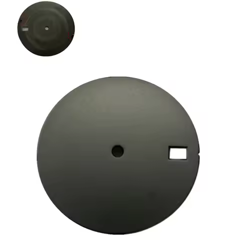 1pc 28.5mm Brass Black Watch Dial for NH35 4R35 6R15 Movement, Single Calendar Replacement for Watch