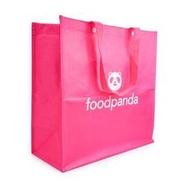 foodpanda 環保購物袋 聚丙烯纖維 粉紅 環保袋 35 x 35 x 17cm