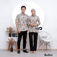 Couple Batik Clothes, Batik Tops for Couples, Husband and Wife