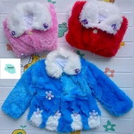 COD JAKET BAYI BULU MURAH  / MANTEL BAYI LUCU HALUS SOFT BAJU HANGAT SWEATER BABY JACKET HERUKIDS Ba