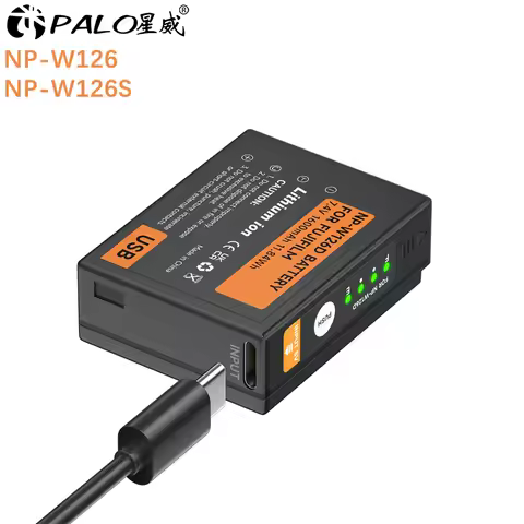 PALO NP-W126S NP-W126 Battery For Fujifilm Fuji X100F X-PRO1 X-PRO2 X-A1/A2/A3/A10 X-E1 X-E2 X-E2S X