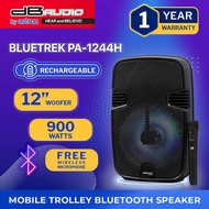 Db Audio By Astron BLUETREK Pa-1244H Mobile Trolley Bluetooth Speaker | 12" 900W FREE 1 Wireless