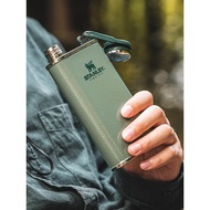 STANLEY Mini Portable Stainless Steel Flat Whiskey Flask Outdoor Half-Pint Flask