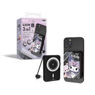 Sanrio Kuromi M10C 3合1磁吸無線快充+PD 3.0外置充電器(原裝行貨 香港官方保養)