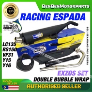Exhaust Espada Std Cutting 100% Original Ekzos Pipe E4 E5 V5 E6 E7 LC135 Y15ZR Y16 RS150 RSX VF3i185