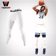 Tight Pants Men Running Triplewin White