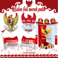 MERAH Red and white Garuda foil balloons, August 17th balloons, dirgahayu ri, Garuda bird balloons, 
