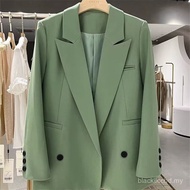 [Ginie] COD Ready Stock Free Shipping A-CDSL Green Small Blazer Women Spring Autumn 2025 New Style K
