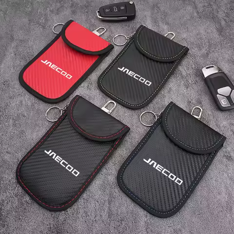 Hot Faraday Key RFID Electromagnetic Shielding Bag Credit Card Signal Blocker Case For Chery Jaecoo 