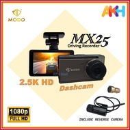 MODO MX25 Driving Recorder 2.5K HD Dashcam,1080P Full HD,Include Reverse Camera
