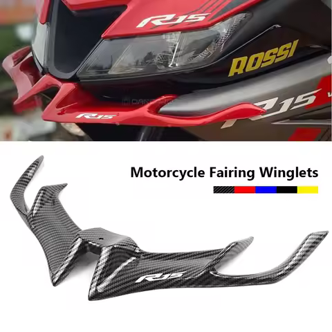 For YAMAHA R15 V3 2017 2018 2019 2020 2021 Motorcycle Front Fairing Winglet Wing Guard Cover Accesso
