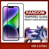 Random Screen Protector Full Coverage Screen Protector Clear / Anti Blueray/ Privacy For iP 6 7 8 X 