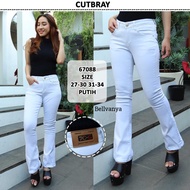 celana cutbray jeans wanita terbaru//celana cutbray polos wanita coklat tua//celana jeans cutbray wa