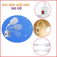 E27 360 Degree Rotating Flexible Lamp Holder Fn8816 With Convenient Switch