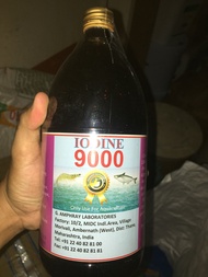 Iodine 9000 ấn độ diệt khuẩn trị đức râu mòn đuôi nhiễm khuẩn cho tôm cá thuỷ sản