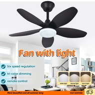Ceiling Fans with Lights 26Inch 42Inch Ceiling Fan  6 Speeds - 5-Blade Ultra Quiet Reversible Indoor