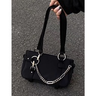 IELGY Cool Girl Hot Girl Bag Chain Motorcycle Shoulder Portable Underarm Bag