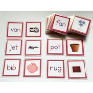 Montessori Pink Series CVC cards flash card