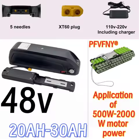 5-pin, 48V 20-30AH 18650 Hailong battery 35AH BMS long endurance 24-hour transportation air freight,