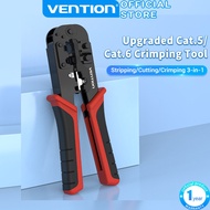 Vention Crimping Tool 3 in 1 Stripping/Cutting/Crimping Multi-Function Crimping Pliers 4P/6P/8P for CAT5 CAT6 Wire Crimp Tool