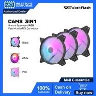 darkFlash C6MS 3in1 Pack Combo Aurora spectrum RGB fans Black/White/Pink