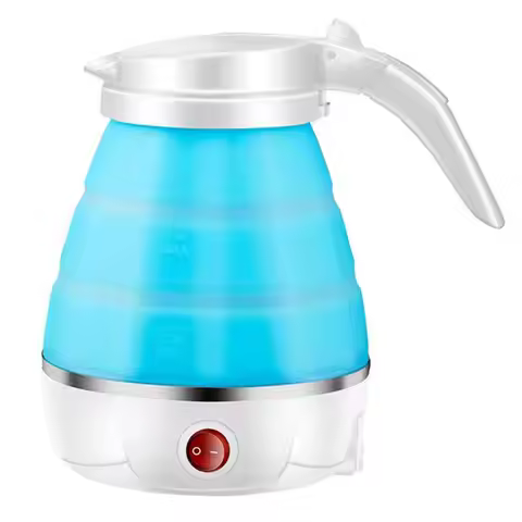 B47B-Household Travel Water Heater Mini Foldable Electric Kettle 0.6L Portable Electric Kettle Silic